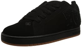 DC Shoes Men's Court Graffik - Low-top for Men Skateboarding Shoes, Black, 7.5 UK