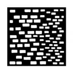 Stamperia Schablon - Silent Sea Bricks 12x12 cm