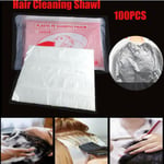 100pc Hair Salon Disposable Waterproof Washing Pad Clear Sh