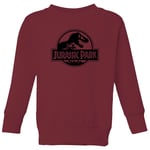 Jurassic Park Logo Kids' Sweatshirt - Burgundy - 3-4 Years - Burgundy