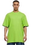 Urban Classics Men's Tall Tee Oversized Short Sleeves T-Shirt with Dropped Shoulders, 100% Jersey Cotton, Limegreen, L