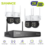 SANNCE 3MP Wireless 2-Way Talk CCTV Camera System 10CH IP NVR AI Human Detection