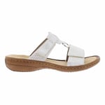 Mules Rieker femme blanches
