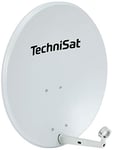 TechniSat TECHNITENNE 70 Satellite Dish (70 cm Digital Satellite System, Antenna with Mast Bracket, Prepared for Mounting a 40 mm LNB) Light Grey