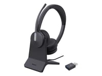 Yealink Hybird Dual Med Laddningsställ Teams Headset, Trådlös, 20 - 20000 Hz, Kontor/Callcenter, 151 G, Headset, Svart
