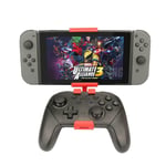 Nintendo Controller Mount Clip Adjustable Holder Switch/Lite Android Devices Red