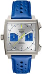 TAG Heuer CAW218C.FC6548 Monaco Racing Blue Harmaa/Nahka Ø39 mm