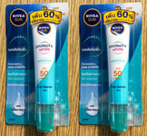 2x 15ml Nivea sun protect and Bright oil control serum SPF 50 PA cream double UV