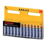 Kodak Max Alkaline Aaa Battery (12 Pack)
