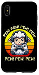 Coque pour iPhone XS Max Jeux vidéo rétro Sunset Gamer Sheep Pew pour garçons et filles