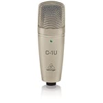 C-1U Studio Condensor Microphone, Compatible with PC and Mac