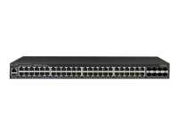Ruckus ICX 7150-48ZP - Z-Series - switch - Administrerad - 16 x 100/1000/2.5G (PoH) + 32 x 10/100/1000 (PoE+) + 6 x gigabit SFP (upplänk) + 2 x 10 Gigabit SFP+ (upplänk/sortering) - främre till bakre luftflöde - rackmonterbar - PoH / PoE+ (740 W)