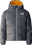 The North Face Boys' Reversible North Down Hooded Jacket TNF MEDIUM GREY HEAT XL, TNF Medium Grey Heat