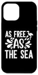 iPhone 14 Plus as free as the sea flamingo Beach Retro Tropical Summer Case