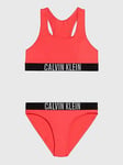 Calvin Klein Girls Bralette Bikini Set - Signal Red, Red, Size Age: 8-10 Years, Women