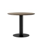 &Tradition In Between SK11 dining table Oak smoked oil matte black metal stand