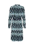 Saint Tropez Palavi Knee Length Shirt Dress, Dark Forest Art