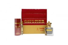 JEAN PAUL GAULTIER SCANDAL POUR HOMME GIFT SET 100ML EDT + 150ML DEO + 10ML EDT