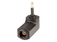 Hicon Pof-711 Toslink Audio Adapter [1X Toslink-Tilslutning (Odt) - 1X Opt. Stik 3,5 Mm] Sort