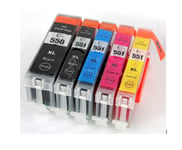 1 Set Ink Cartridges For Canon CLI551XL iP7200 iX6850 MG5550 MG5600 MG5650