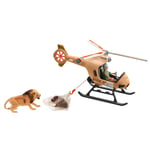 Schleich Wild Life Animal Rescue Helikopter Brun 3-8 Years