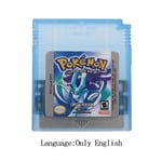 Poke Series Classic Collect Färgrik Version Videospelpatron Konsol Kort för Nintendo GBC Crystal Crystal