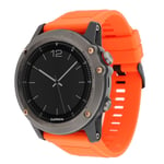 Garmin Fenix 5 22mm silicone watch band - Orange
