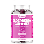 Sambucus Black Elderberry Gummies with Zinc and Vitamin C for Immune System (60)