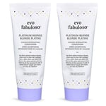 2-Pack Evo Fabuloso Platinum Blonde Colour Intensifying Treatment 220ml