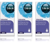 Blink Intensive Tears Soothing Eye Drops Irritated Tired Dryness Relief 10ml x3