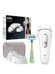 Braun Silk&Middot;Expert Pro 3 Pl3233 Women'S Ipl, At Home Hair Removal Device With Pouch - White/Silver