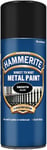 Hammerite Direct to Rust Metal Paint Aerosol Smooth Black Finish 400ML