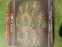 FLAMES OF WAR KUTUSOV`S HEROES 8 TANKS AND 2 ROCKET LAUNCHERS - NEW & SEALED