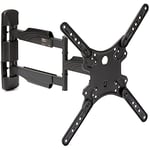 StarTech.com Support Mural TV Orientable et Inclinable pour Écrans VESA 32’’ à 55’’ - Bras Articulé Haute Résistance pour Télévision LCD/LED - Fixation/Accroche Télé Murale pour Écran Plat