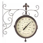 Smart Garden Double Sided Marylebone Station Clock & Thermometer 8 inch