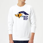 Looney Tunes Road Runner Beep Beep Sweatshirt - White - XXL - White