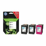 Original HP 2x 301 Black & 1x Colour Ink Cartridge For ENVY 5530 Printer 3055a