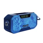 XIANGHUI Emergency Solar Powered Radios Bluetooth Speaker, Portable AM/FM Radio with Led Flashlight Ipx6 Waterproof in Outdoor Weather, Hand Crank 5000mAh Power Bank, SOS Alarm and Compass