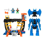 Imaginext DC Super Friends Batman Playset, Robo Command Center with Detachable 10-inch Robot plus Batman and Robin Figures, HML02