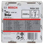 Bosch Professional 2500x Finish Nails SK64 25G (1.6/16 g, 2.8x1.45x63 mm, Galvanised, Accessories for Nail Guns, Pneumatic Nailers)