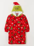 The Grinch Unisex Kids Family Christmas Hooded Blanket - Red