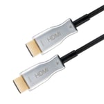 Goobay Optisk hybrid højhastigheds HDMI™-kabel med Ethernet (AOC) Højhastighedskabel, 4K @ 60 Hz, til lange transmissionsafstande, 20 m