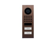 Doorbird D1102V IP dørtelefon med 2 knapper (Modell: På-vegg, Farge: Architectural bronze)