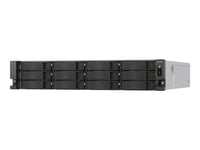 Qnap Ts-H1277axu-Rp - Nas-Server - 12 Fack - Kan Monteras I Rack - Sata 6Gb/S - Raid 0, 1, 5, 6, 10, 50, 60, Jbod - Ram 32 Gb - 2.5 Gigabit Ethernet / 10 Gigabit Ethernet - Iscsi Support - 2U