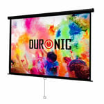 Duronic Projector Screen MPS100/43 Manual Pull Down HD Screen For | School | The