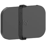 Sky Q Mini support mural avec fixations – Sky Q Box Support à clip derrière la TV pour boîtier TV 1 To/2 To, économie d'espace et sans perte de signal, noir