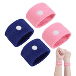 Anti Nausea Sea Sickness 2 Pairs Travel Morning Sickness Wristbands Car Sea Band