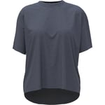 Odlo Women Short Sleeve Running Shirt ACTIVE 365 NATURAL BLEND, folkstone gray melange, S