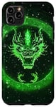 iPhone 11 Pro Max Dragon Face Myth Green Vintage Hunting Forest Case