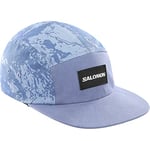 Salomon Five Panel Unisex Cap, Washed Cotton and Easy Adjust for More Comfort, Protect from the Sun, Fresh style, Purple, One Size